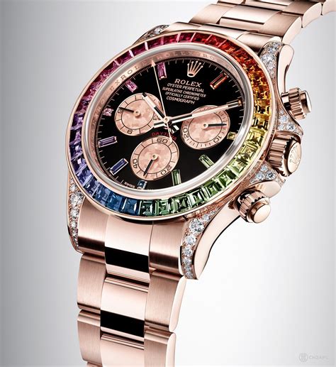 rolex rainbow daytona 116595.